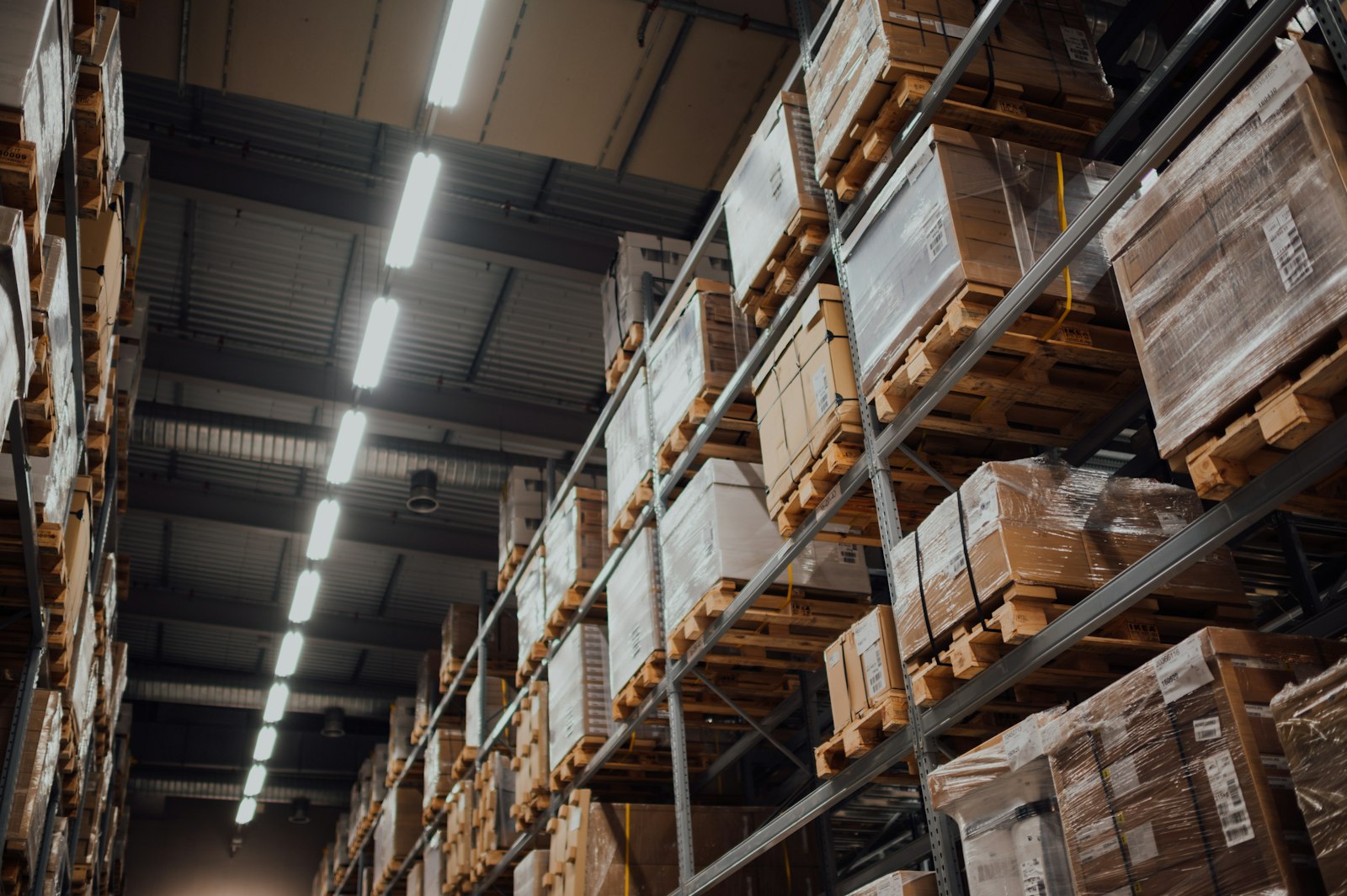 Secure warehouse storage racks